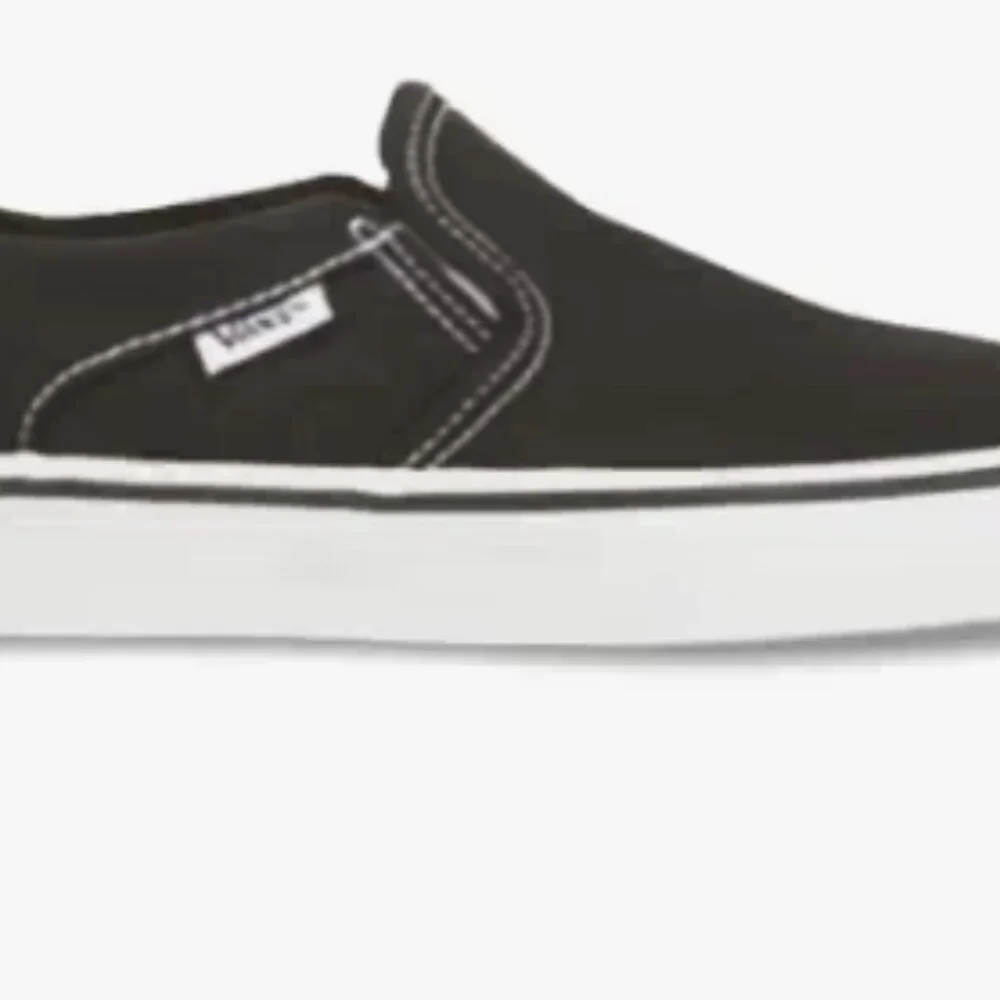 New in Box- Women's Vans Asher Slip-On Skate Shoes in Black Women's 7.5 - Picture 4 of 7